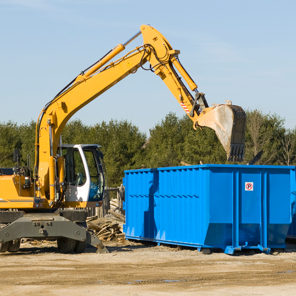 what size residential dumpster rentals are available in Sciota